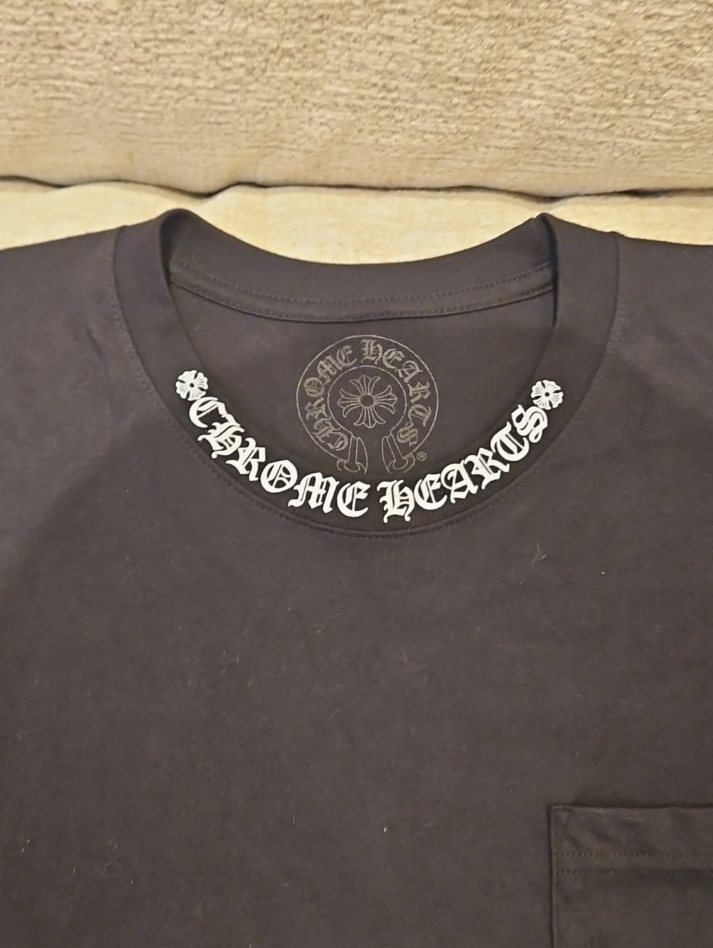 Chrome Heards Black T-Shirt Print Sz XL Authentic